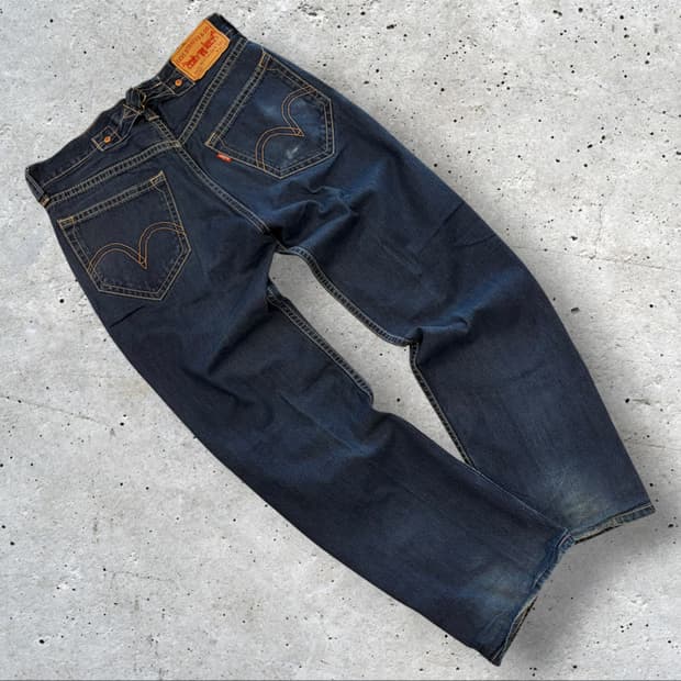 [33x32] 리바이스 청바지 Lot 907 타입원 데님 팬츠 D465