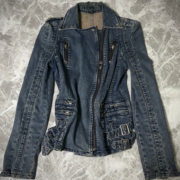 (Unknown)denim rider jacket