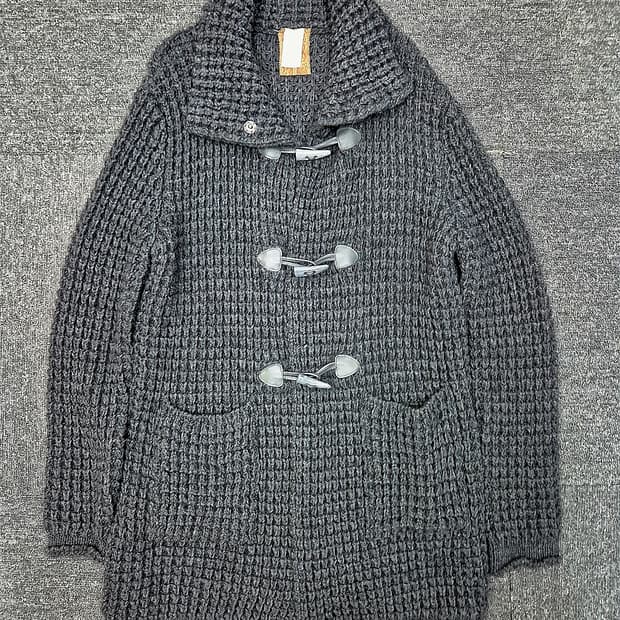 [77]<GIGLIOTTI>롱니트 니플 가디건