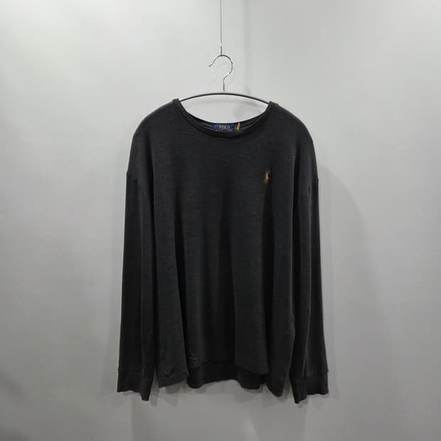 폴로랄프로렌 멜란지 다크그레이 롱슬리브 L