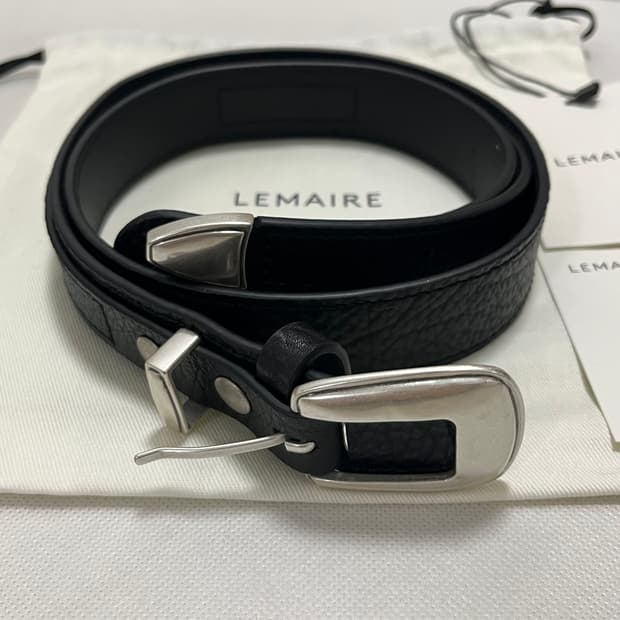 [85]르메르 26ss 웨스턴 벨트/그레인 레더 블랙