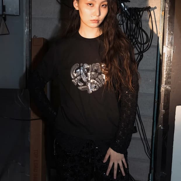 [새상품] 김미더영 G_HEM KNIT T_SHIRT / BLACK