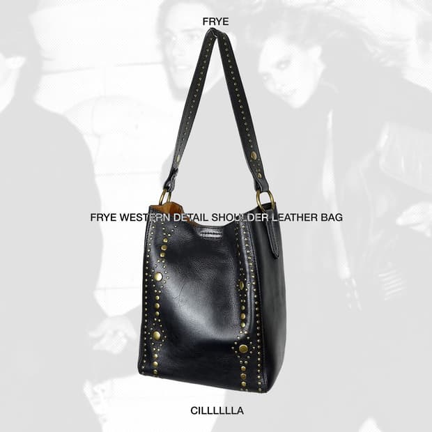 FRYE 웨스턴 디테일 숄더 레더백