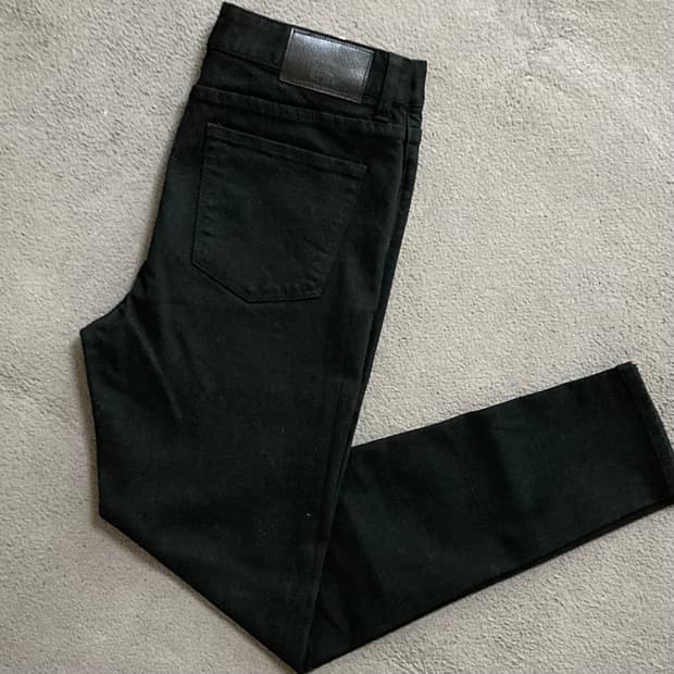 에비수 블랙진 데님팬츠 W76