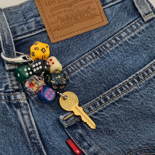 주사위 키링 / 다이스 키링 바지체인