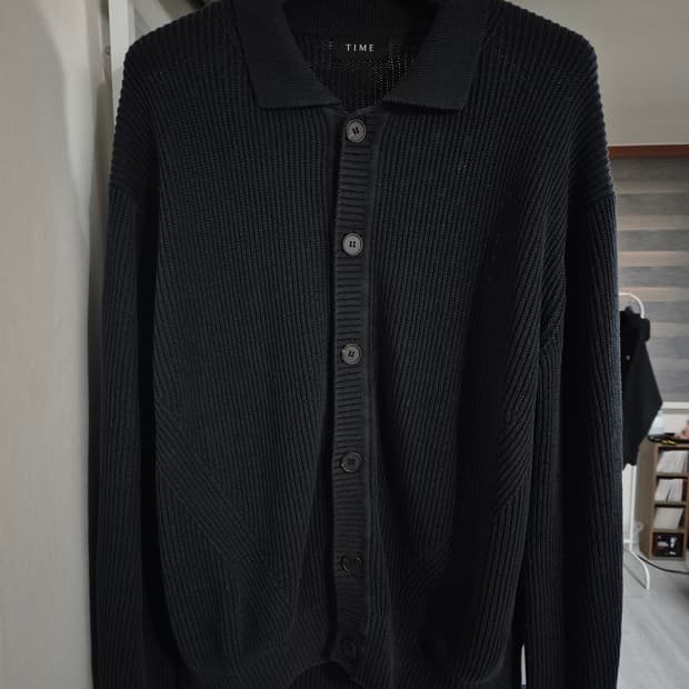 타임옴므 가디건 100 챠콜