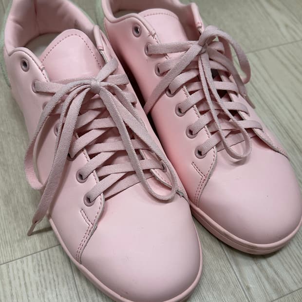 라프시몬스 라이트 핑크 스니커즈 44 사이즈