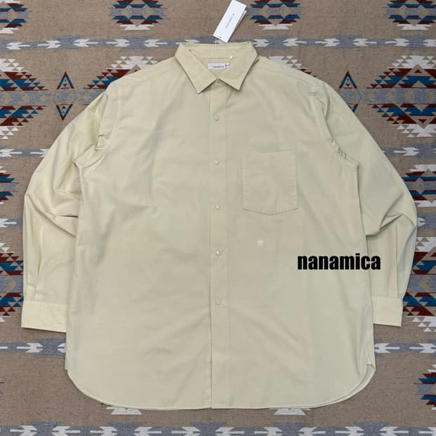 [L][105] 나나미카 윈드 셔츠 크림 옐로우 