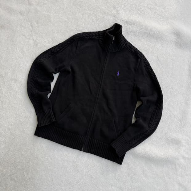 M 폴로랄프로렌 케이블 니트 집업 0331T