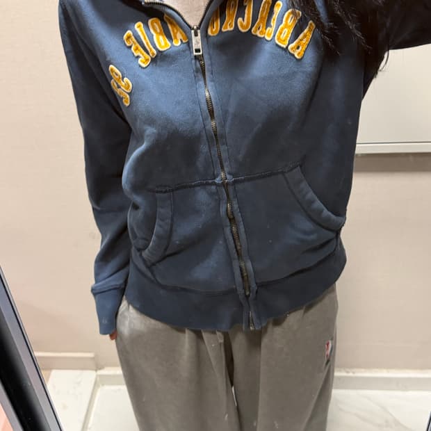 아베크롬비 네이비 후드집업 xl
