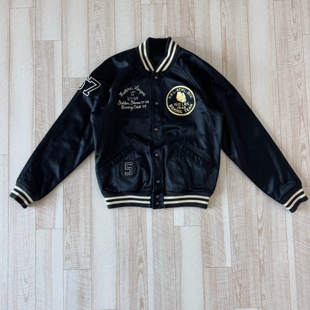 [M] 폴로 랄프 로렌 복싱 클럽 새틴 바시티 리버시블 자켓