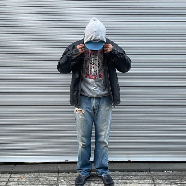 90s Old GAP Leather Jacket