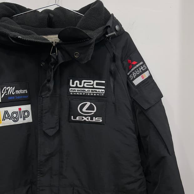 사우스플레이 모터스포츠 패치 기모 후드 바람막이