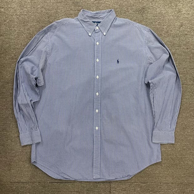 (XL) POLO 폴로 랄프로렌 체크 셔츠 블레이크