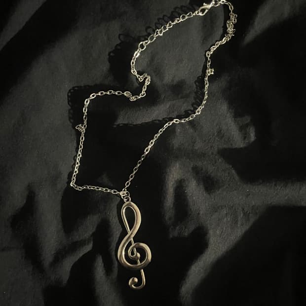 음표 팬던트 목걸이