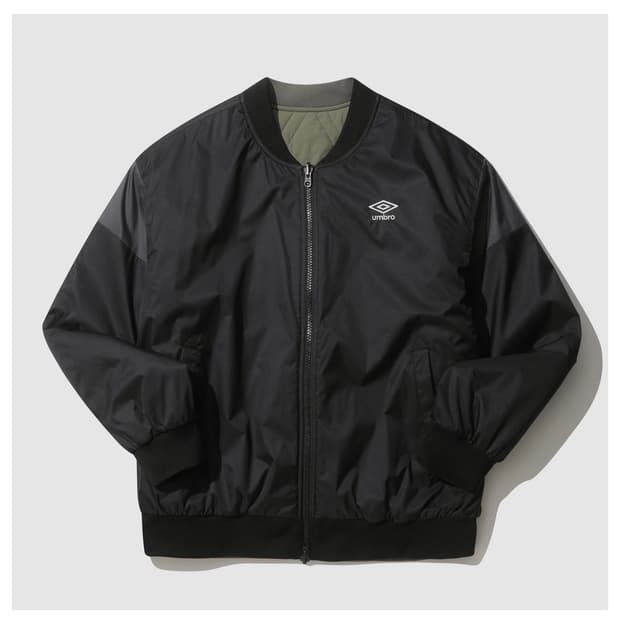 엄브로 헤리티지 리버시블 패딩 봄버 L