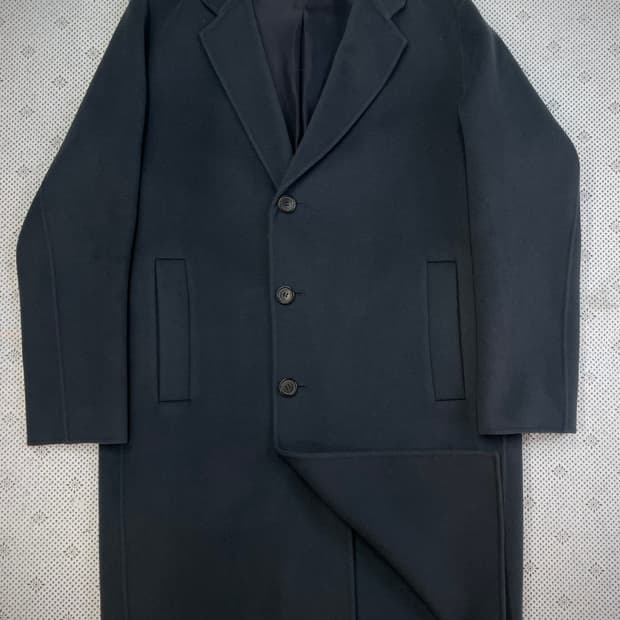 100/ 솔리드옴므 울&캐시미어 핸드메이드 코트