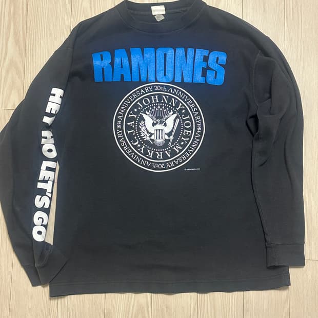 90s 라몬즈 ramones 빈티지 밴드 티셔츠 롱슬리브