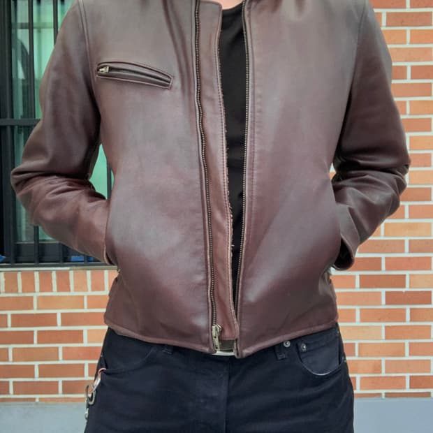 (M) 홀스하이드 레더 자켓