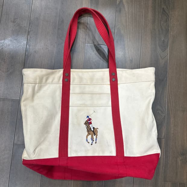 폴로랄프로렌  빅 포니 캔버스 토트백L 사이즈