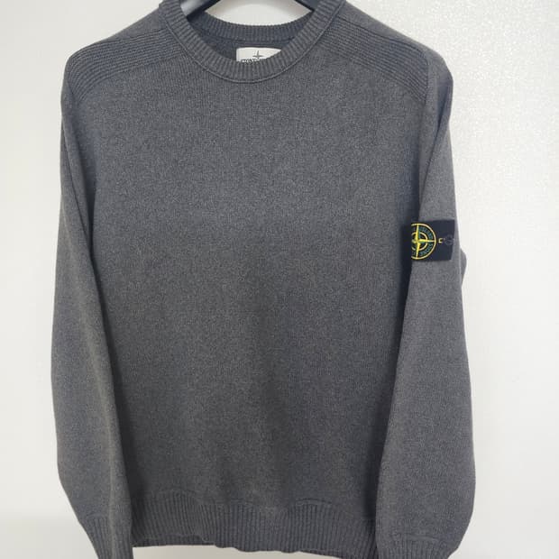 스톤아일랜드 코튼 크루넥 니트