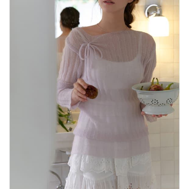 [RE_L] Dearest mohair knit (lavender)