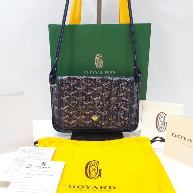 [정품] 고야드 플뤼메 크로스백 네이비