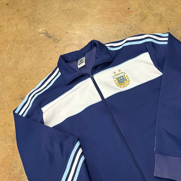 아디다스 아르헨티나 네이비 하늘 져지 트랙탑 100