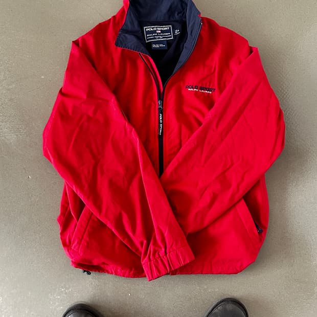 폴로 스포츠 올드스쿨 바람막이 자켓