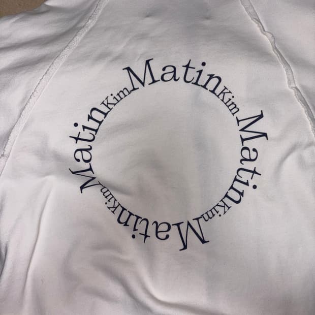 마뗑킴 화이트 후드집업