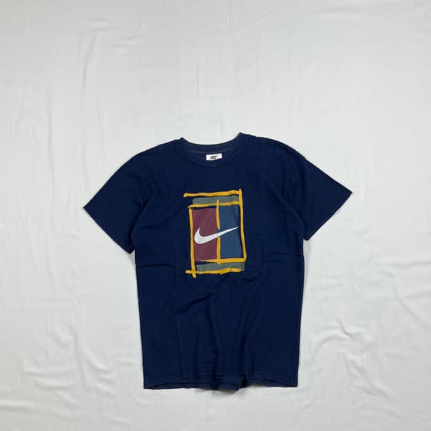 90‘s 나이키 nike 테니스코트 빅로고 반팔티