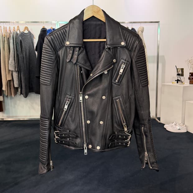 [M] 고트스킨 염소가죽 라이더자켓