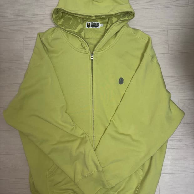 [2XL] 새상품급 베이프 원포인트 후드집업 그린 판매합니다.