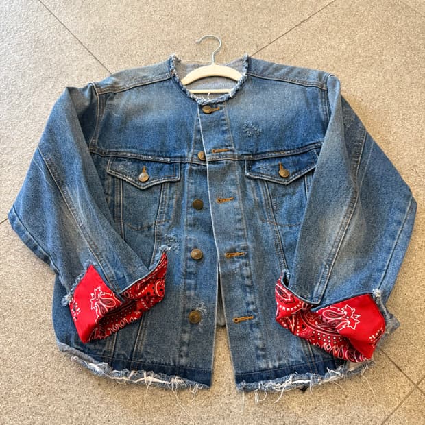 보브 VOV 데님 청자켓