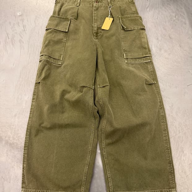 J.S.HOMESTEAD HEAVY CANVAS 홈스테드 캔버스와이드팬츠