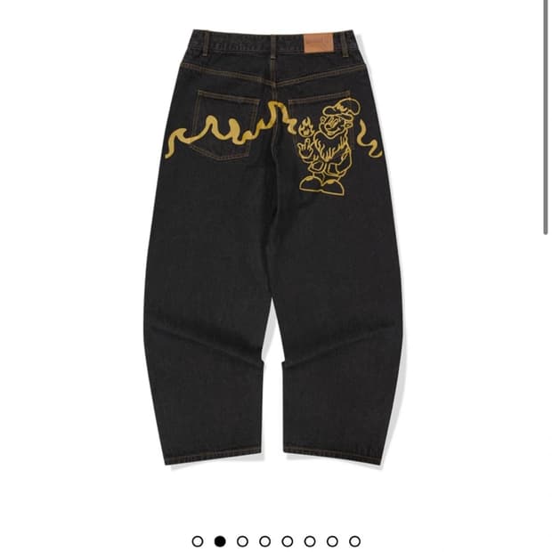 위캔더스 DWARF DENIM PANTS (BLACK) 흑청 데님 바지
