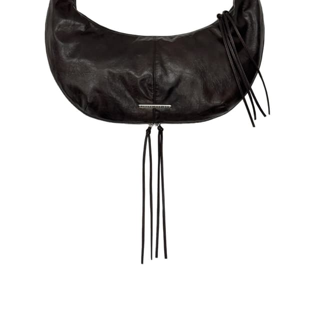 트리밍버드 호보백 브라운 Zipper Finishing Leather