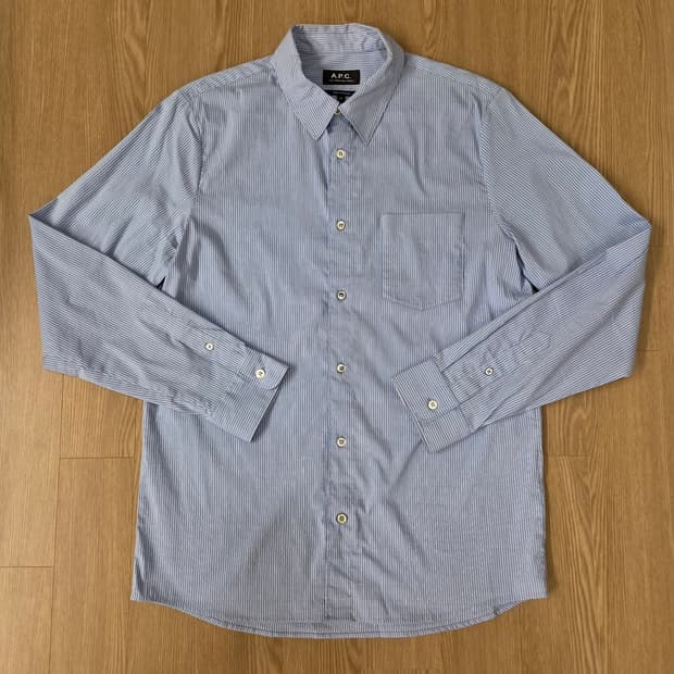 아페쎄(A.P.C) 블루 스트라이프 셔츠