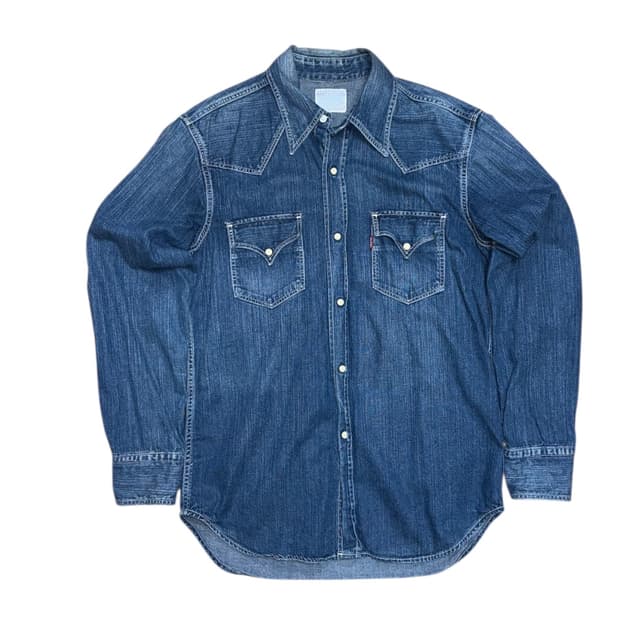 리바이스 웨스턴 데님 셔츠 