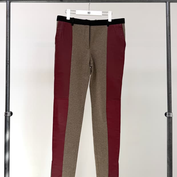 셀린 칼라블록 울 팬츠(40사이즈)