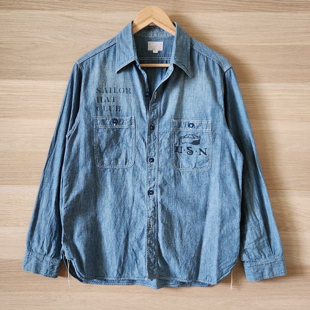 Buzz Rickson's 버즈릭슨 샴브레이 셔츠 15-15.5