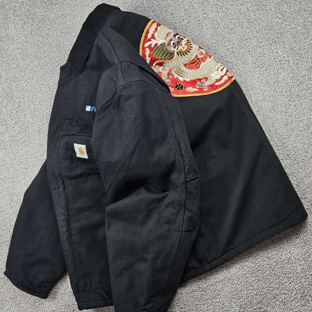 칼하트 C003 패치드 커스텀 아크틱 초어 워크 자켓 (XL)/10306