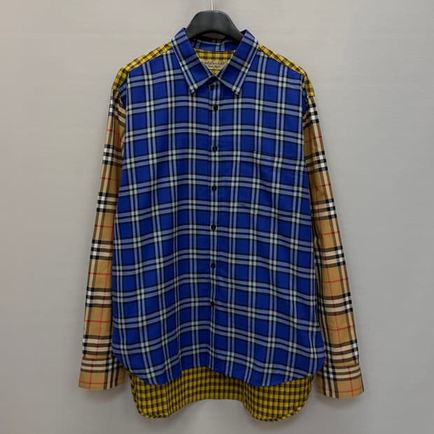 버버리 타탄 체크 셔츠 ( 105~110 )