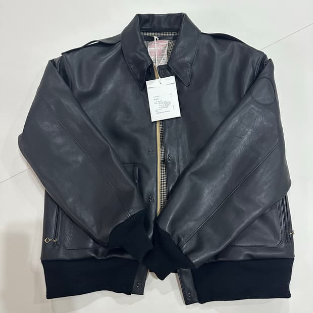 [L] 나이스네스 25AW 오일드카프레더 A-2 자켓 새상품