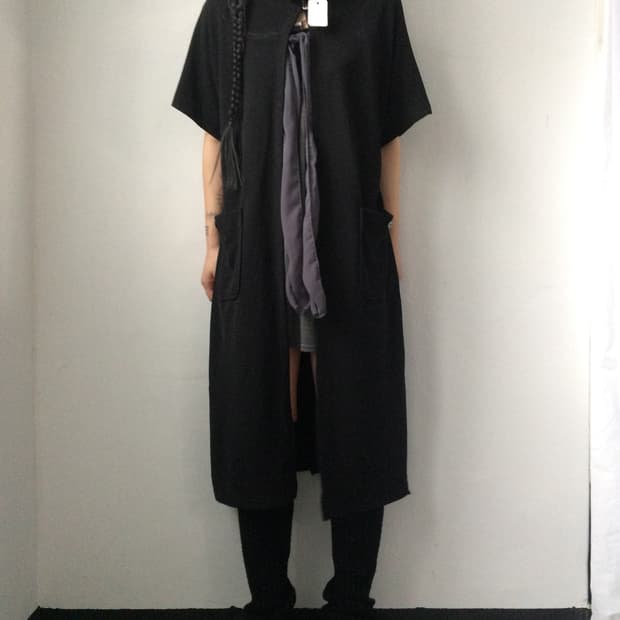 Layered high neck jacket