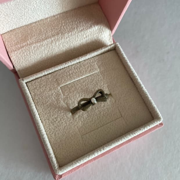 수입 빈티지 리본 반지