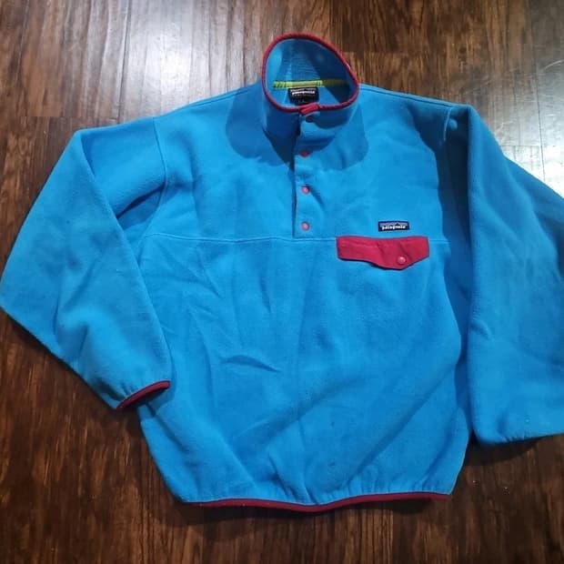 10s 파타고니아 신칠라 스냅-T 블루/레드