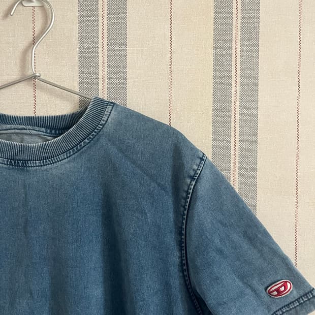 디젤 데님 반팔 티셔츠 (거의 새것)