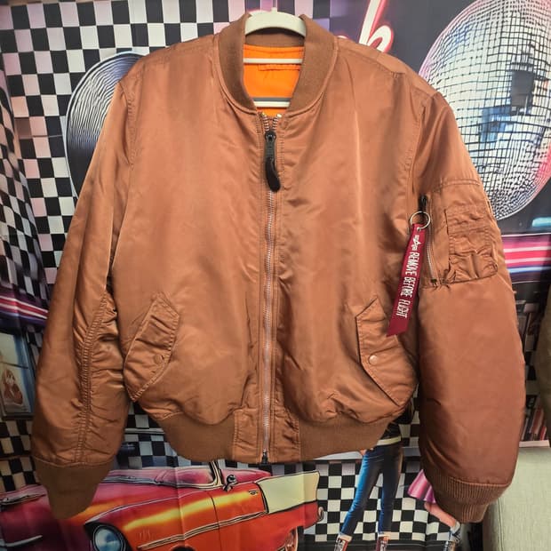 알파인더스트리MA-1 봄버 자켓 헤이즈l 브라운 451815