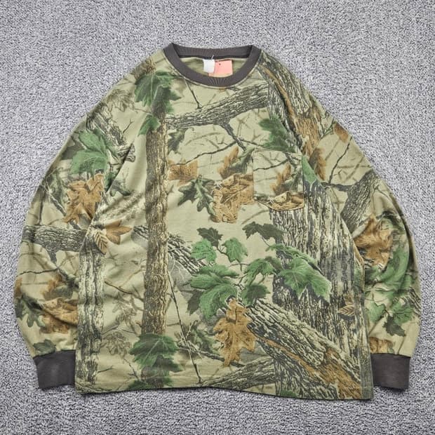 빈티지 리얼트리 싱글스티치 롱슬리브 긴팔티셔츠 (XL추정) / 11758